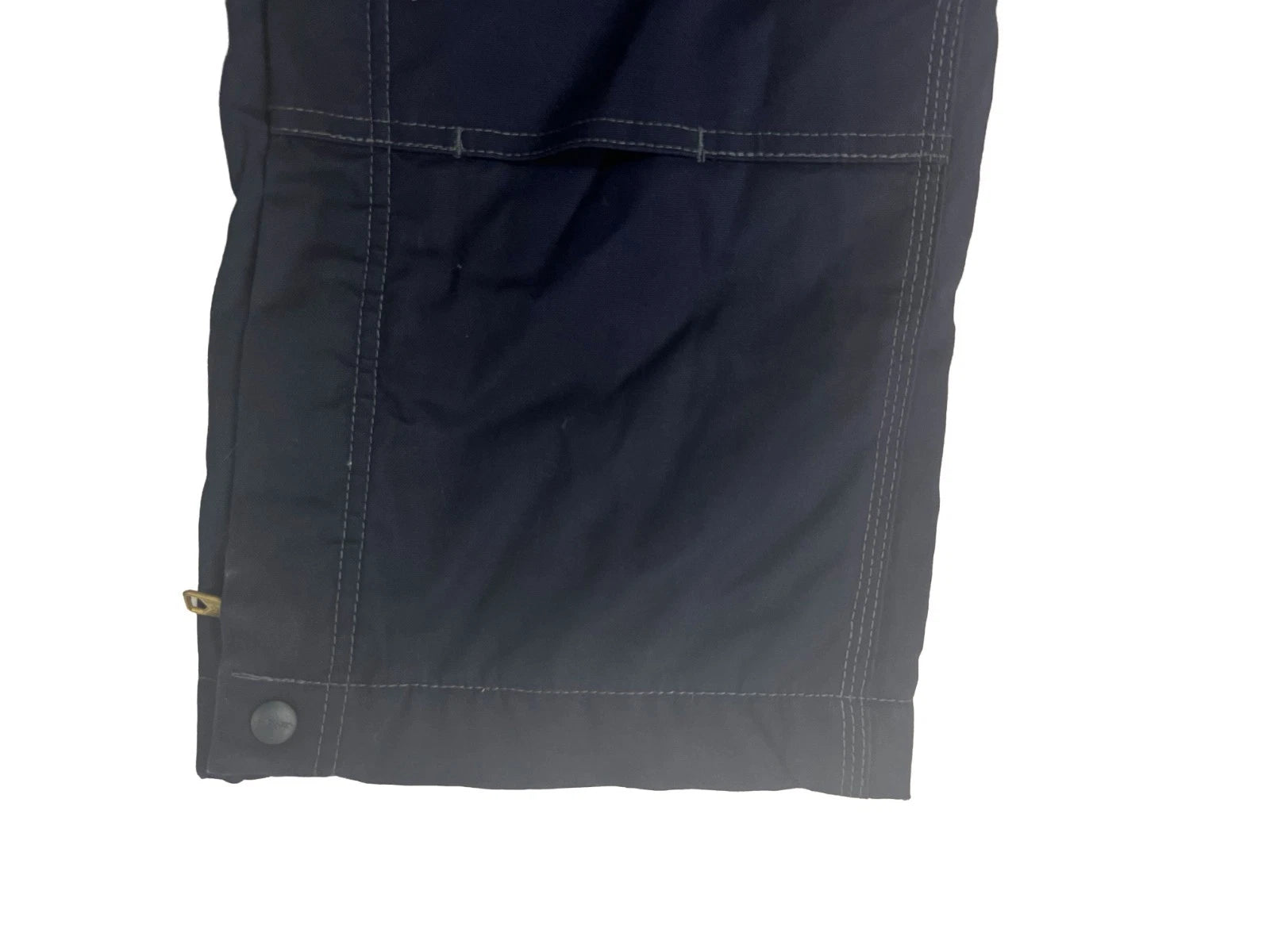 Carhartt FR Men's Navy Quick Duck Flame-Retardant Bib Pocket Overalls (S01)