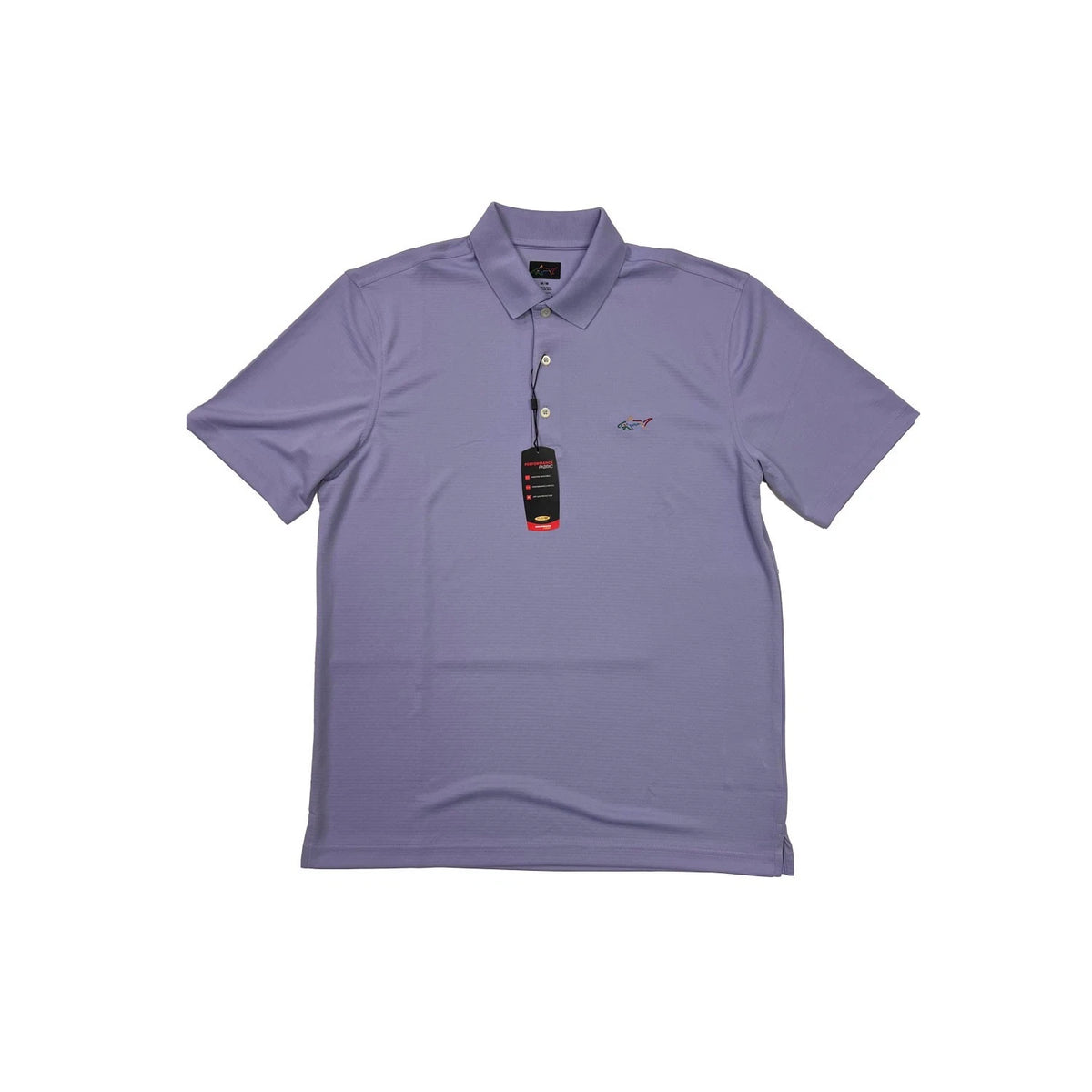 Greg Norman Men's Purple T-Shirt Polo Play Dry UPF Performance Fabric S/S (S18)