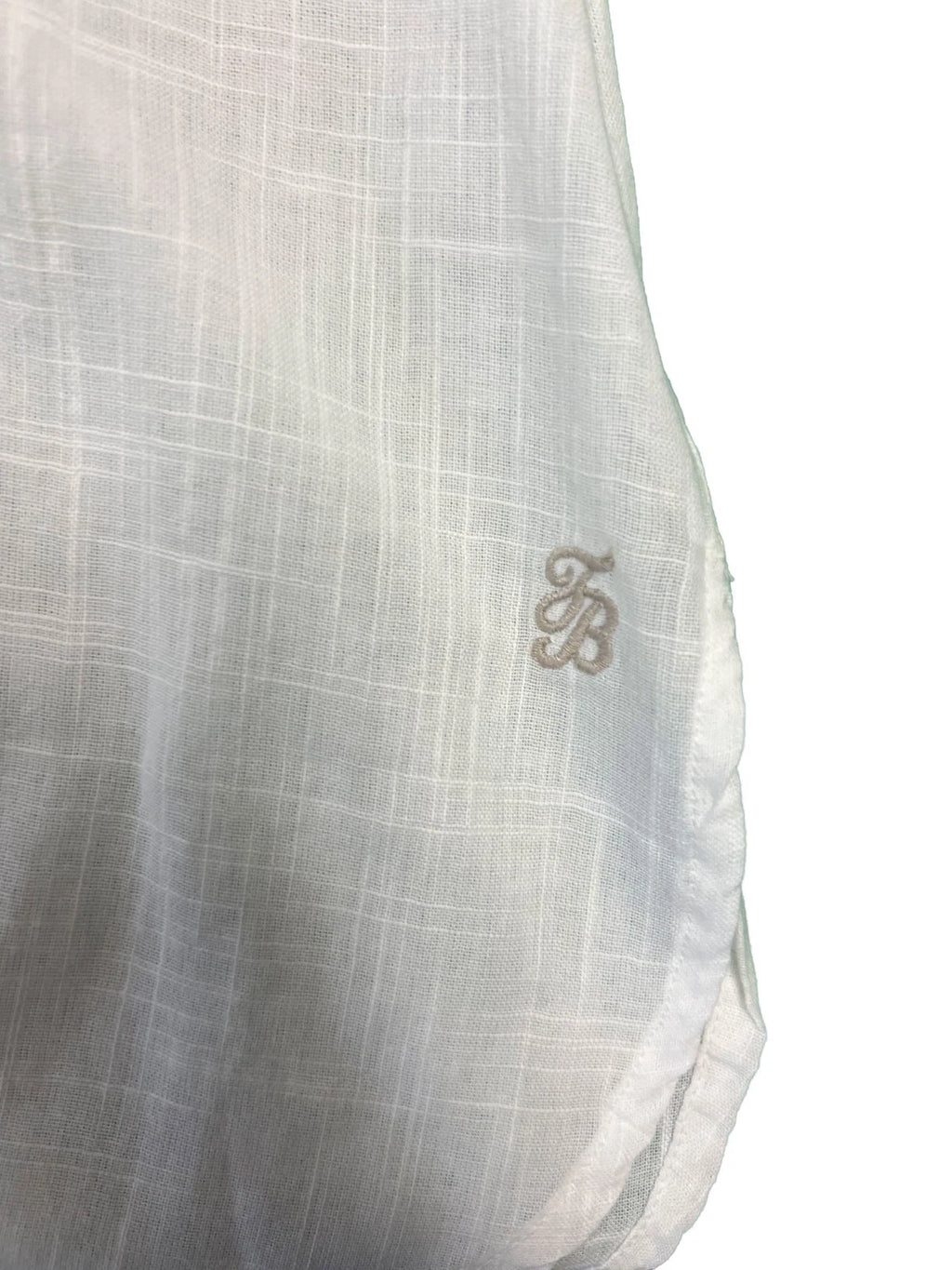 Tommy Bahama Women's White Shirt Shoreline Cotton Boyfriend Beach L/S (S07)
