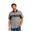 HD Brand Men's Grey Garage Mechanic Short Sleeve Shirt (358)
