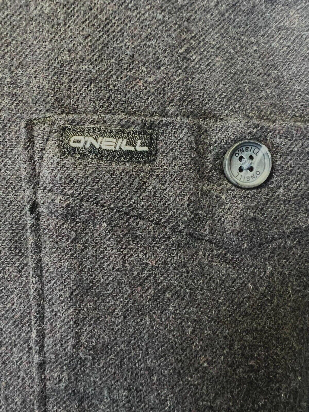 O'Neill Men's Black Shirt Redmond Solid Stretch Flannel Long Sleeve (S20)