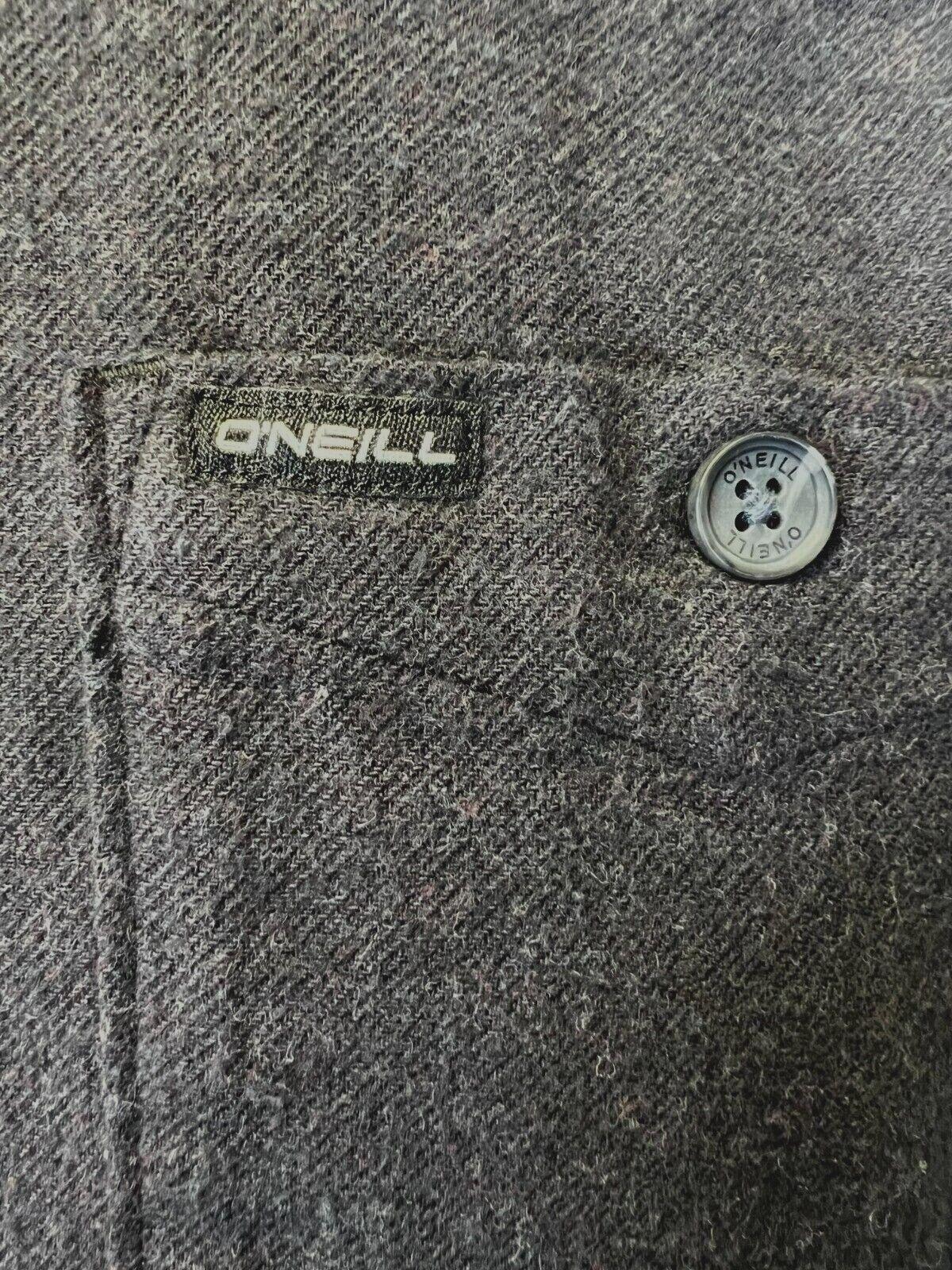 O'Neill Men's Black Shirt Redmond Solid Stretch Flannel Long Sleeve (S20)