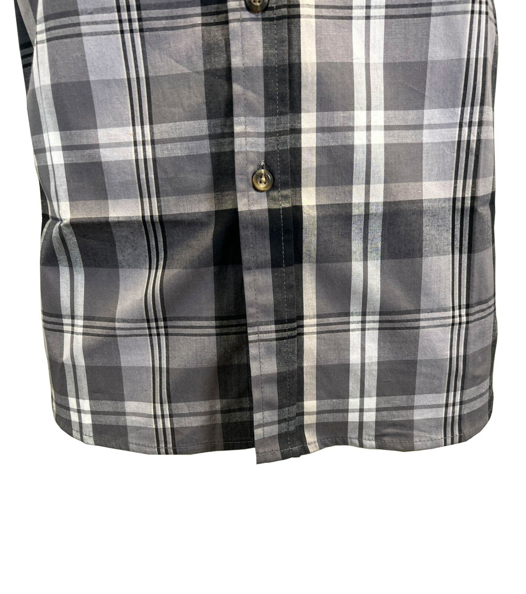 Columbia Men's Flint Grey Multi Plaid Rapid Rivers II S/S Shirt (026)