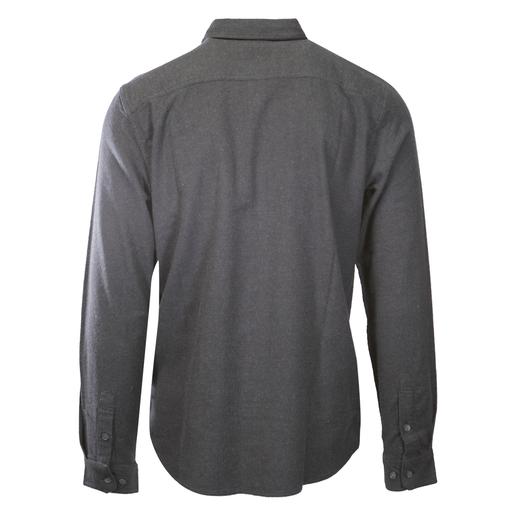 O'Neill Men's Black Shirt Redmond Solid Stretch Flannel Long Sleeve (S20)