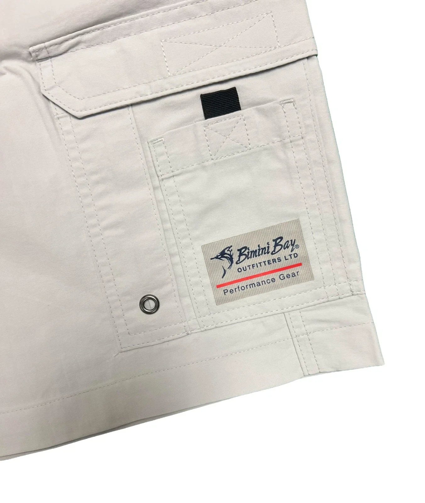 Bimini Bay Outfitters Men's Glacier White Short Boca Grande II Fishing (S02)