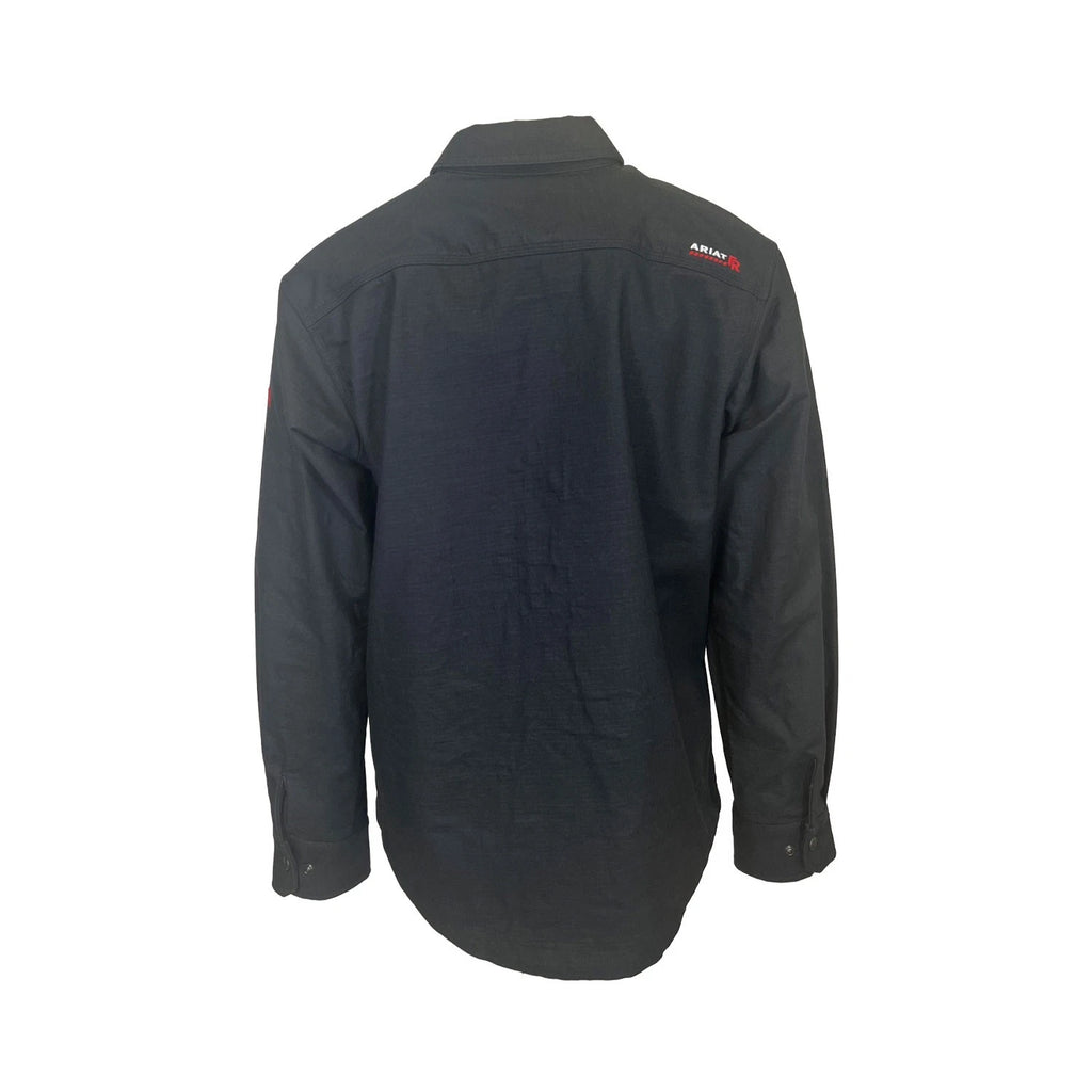 Ariat FR Men's Black Shirt Ripstop Softshell Flame Resistant Long Sleeve (S55)