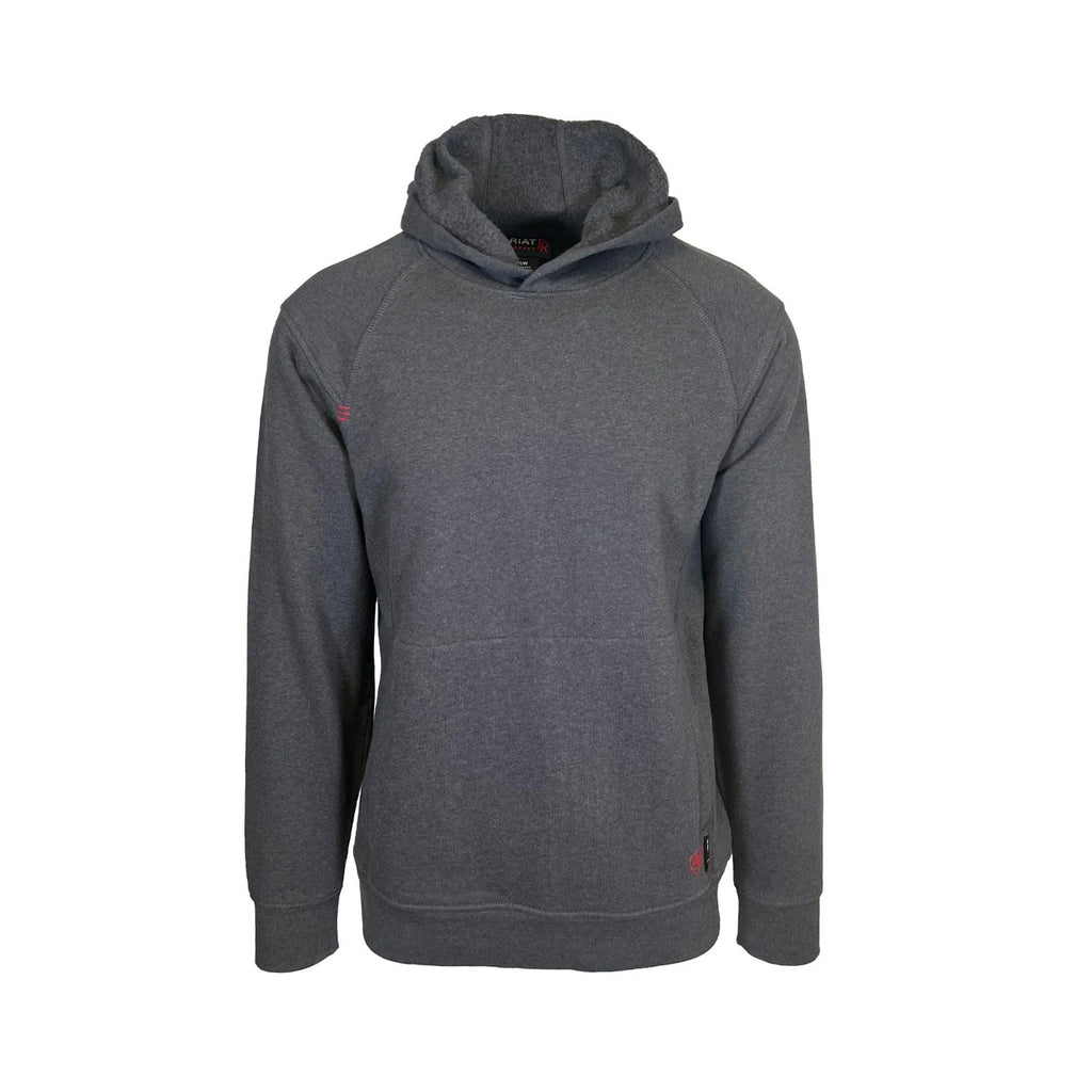 Ariat FR Men's Charcoal Heather Pullover Hoodie Long Sleeve (S72)