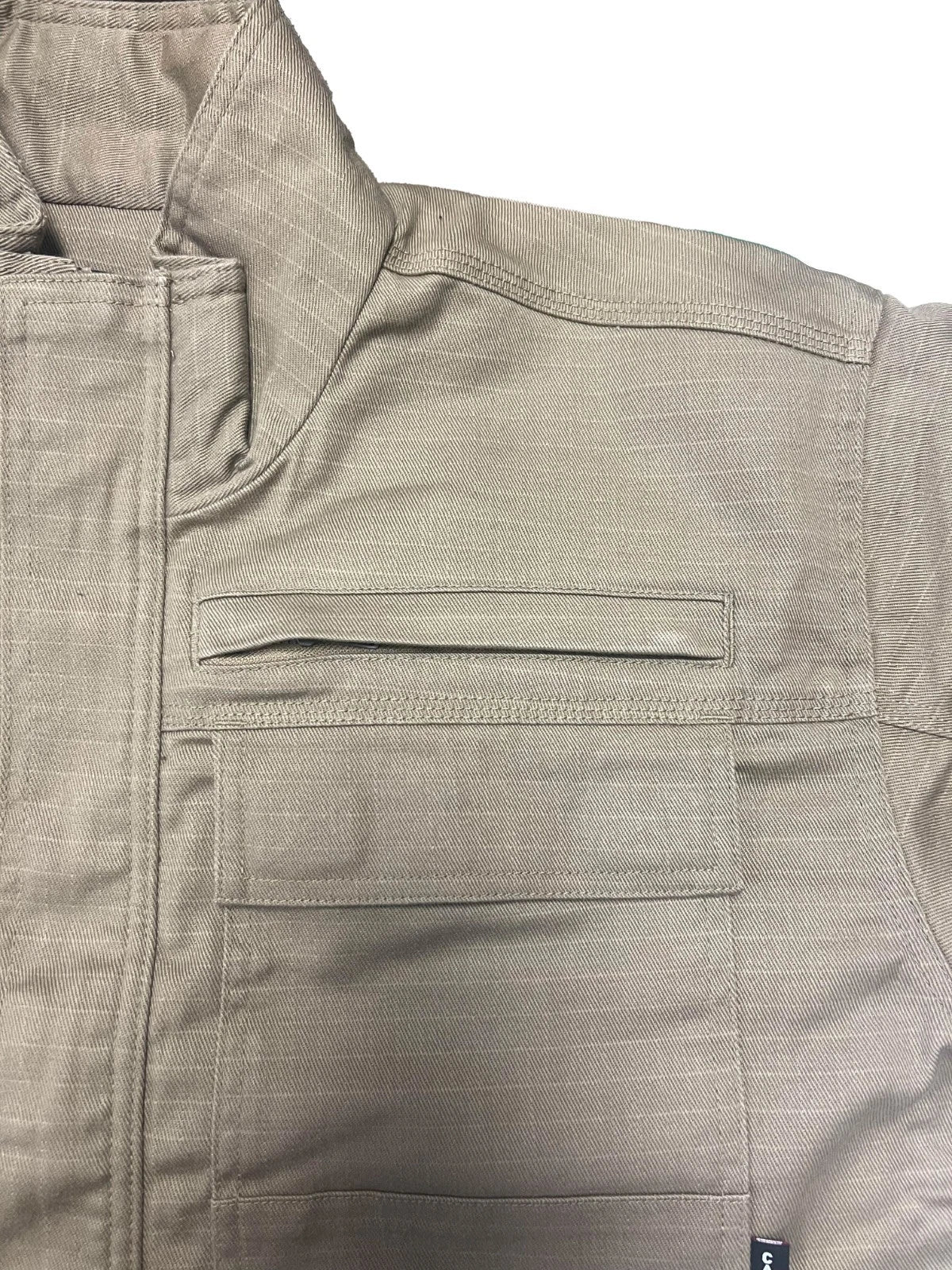 Ariat FR Men's Khaki Jacket Canvas Stretch Long Sleeve (S64)