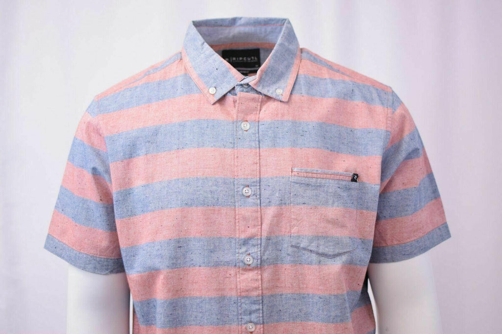 Rip Curl Men's Stripe S/S Woven Shirt (Retail $55)