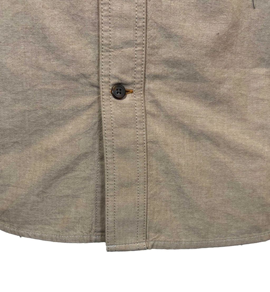 Carhartt Men's Dark Tan Chambray Shirt Loose Fit Medium Weight S/S (353)