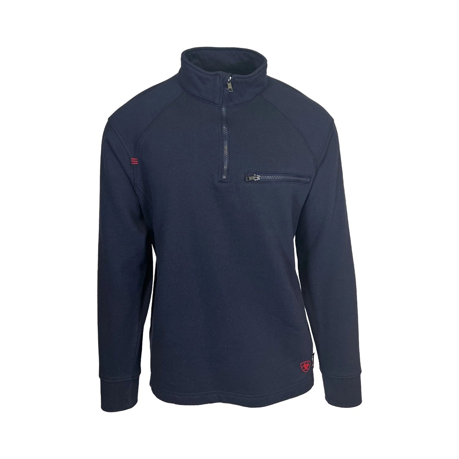 Ariat FR Men's Navy Hoodie 1/4 Zip Pullover Sweatshirt (S66)