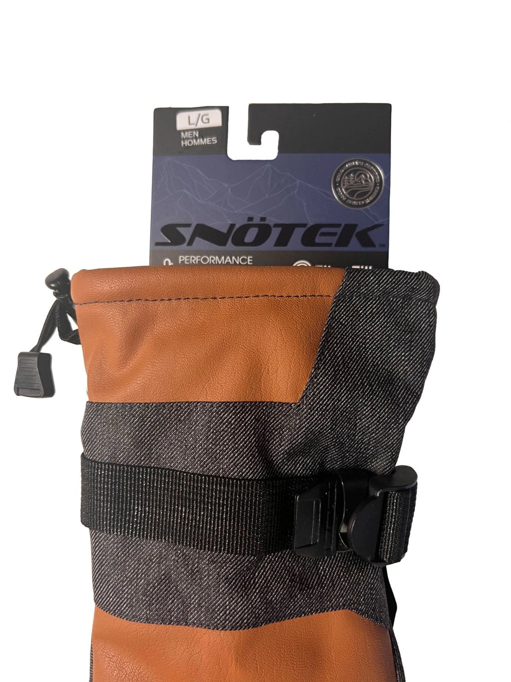 Snotek Men's Dark Tan Gloves - Weatherpoof ST216 Winter Glove 2 Pack (S09)