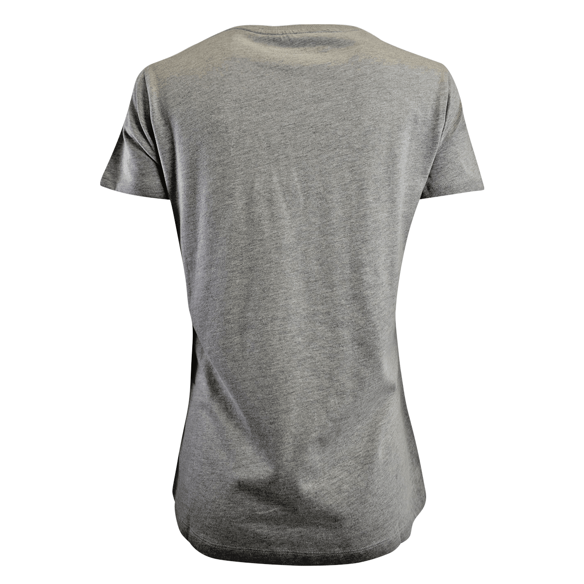 HD Branded Women's T-Shirt Grey Blue Block Logo S/S (S26)