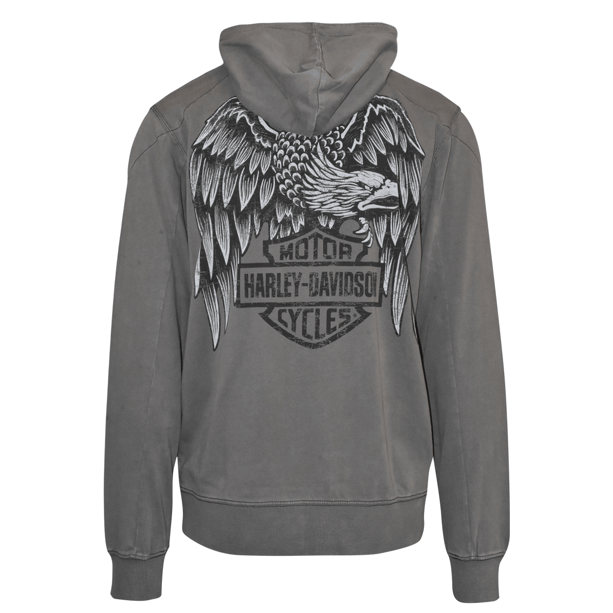 HD Men's Jacket Grey Heritage Eagle Full Zip (S04)
