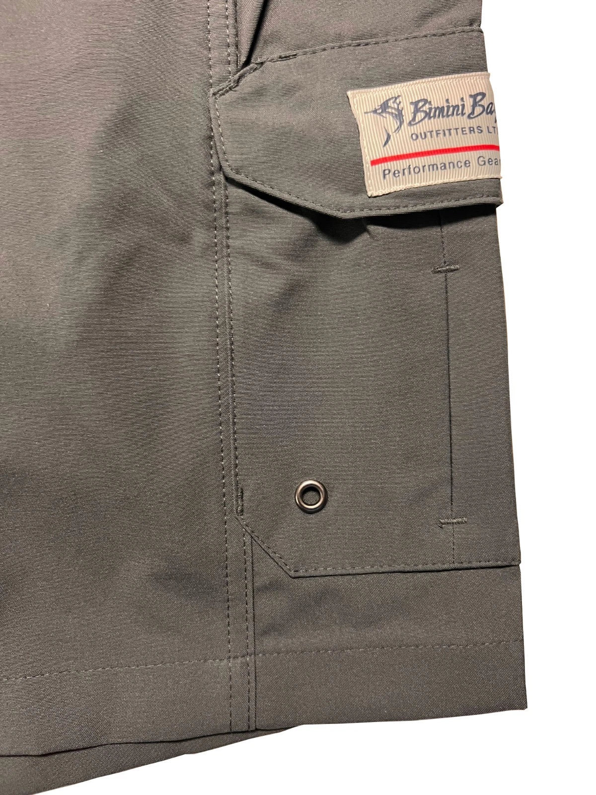 Bimini Bay Outfitters Men's Dark Grey Short Bluefin II Performance Cargo (S11)