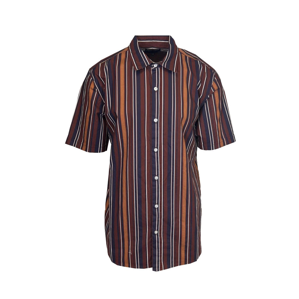 Rumors Men's Printed Shirt - Blue Tonal & Purple Striped 2 Pack S/S (S04 + S05)