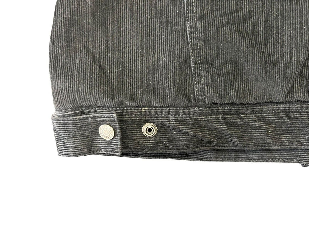 HD Branded Women's Black Jacket Sherpa Lined Corduroy Casual (S24)