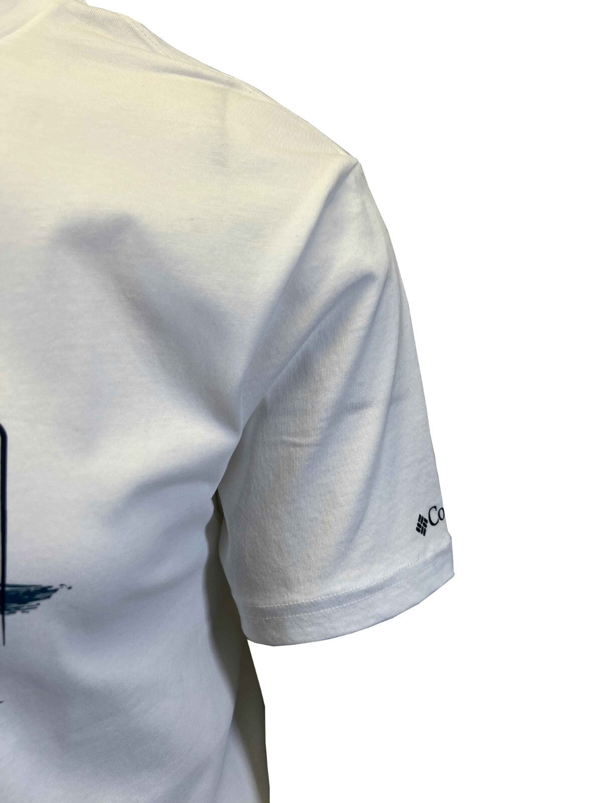 Columbia Men's White T-Shirt Path Lake II Graphic Brush With Nature S/S (S04)