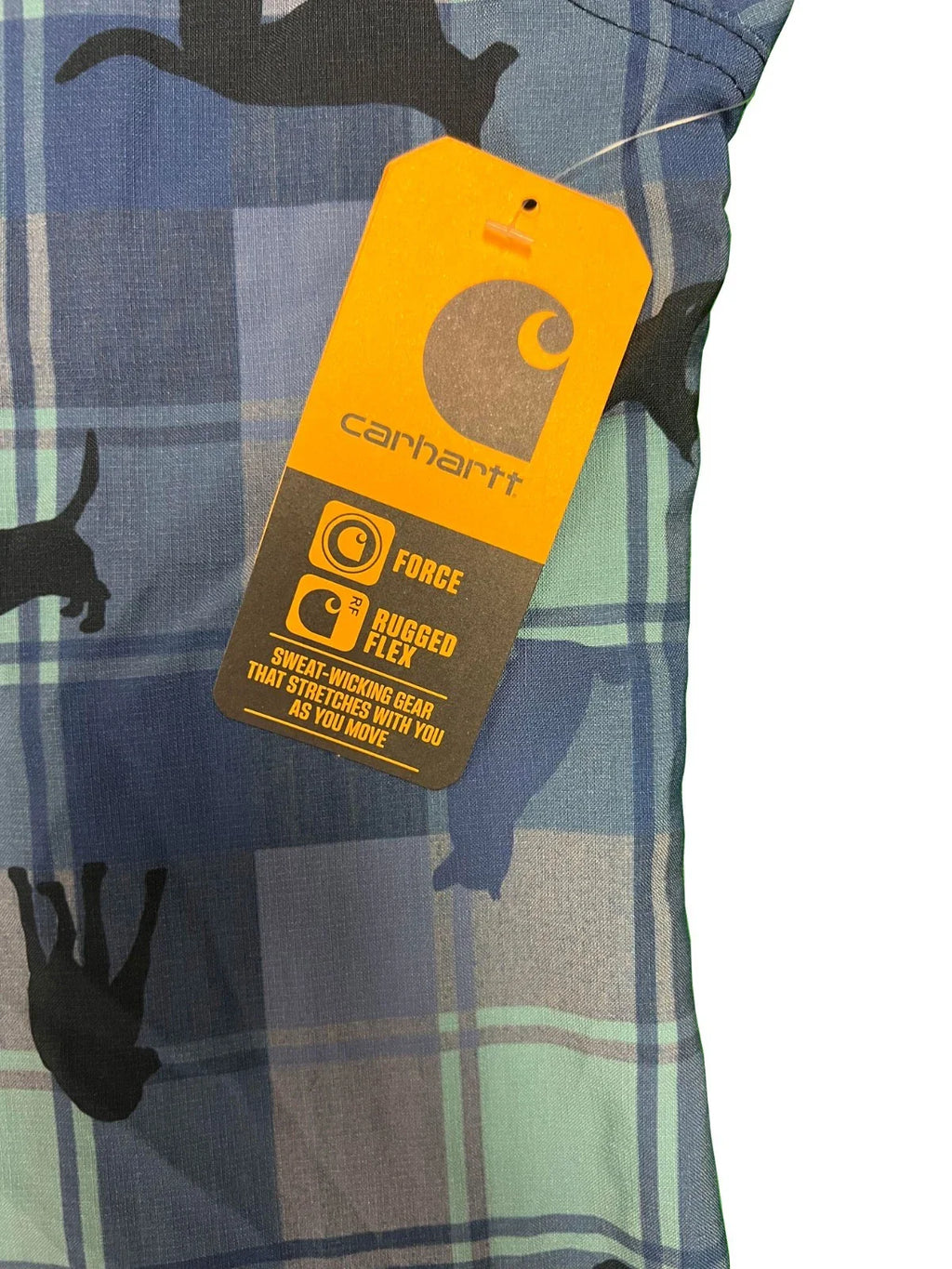 Carhartt Women's Scrub Faithful Friends Navy Force Rugged Cross-Flex Top (M8C4)