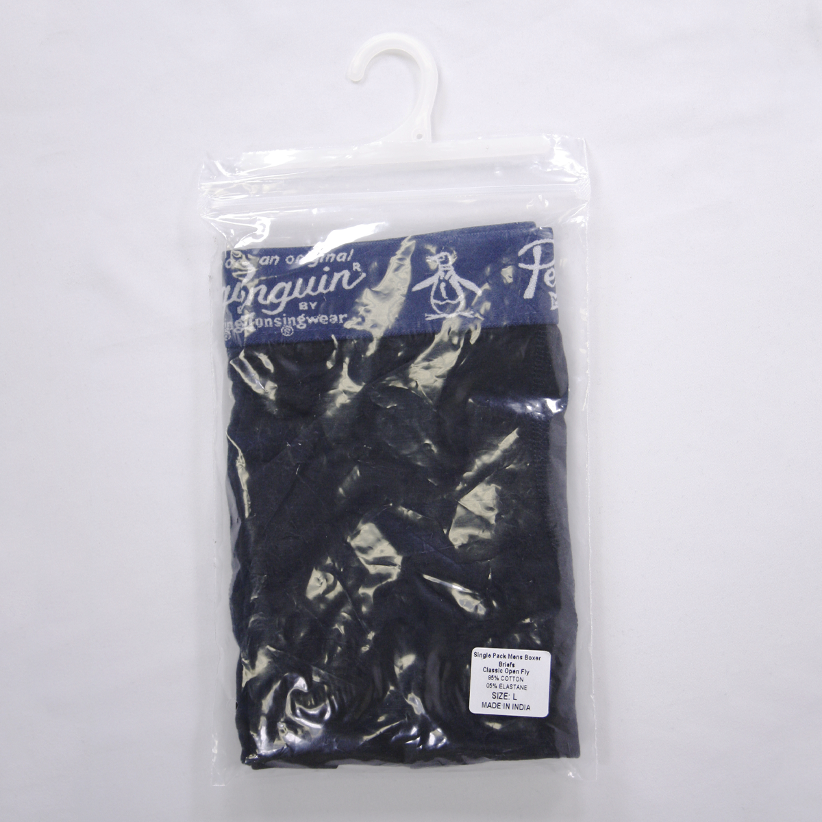 Original Penguin Men's Black Open Fly Boxer Brief (S01D)