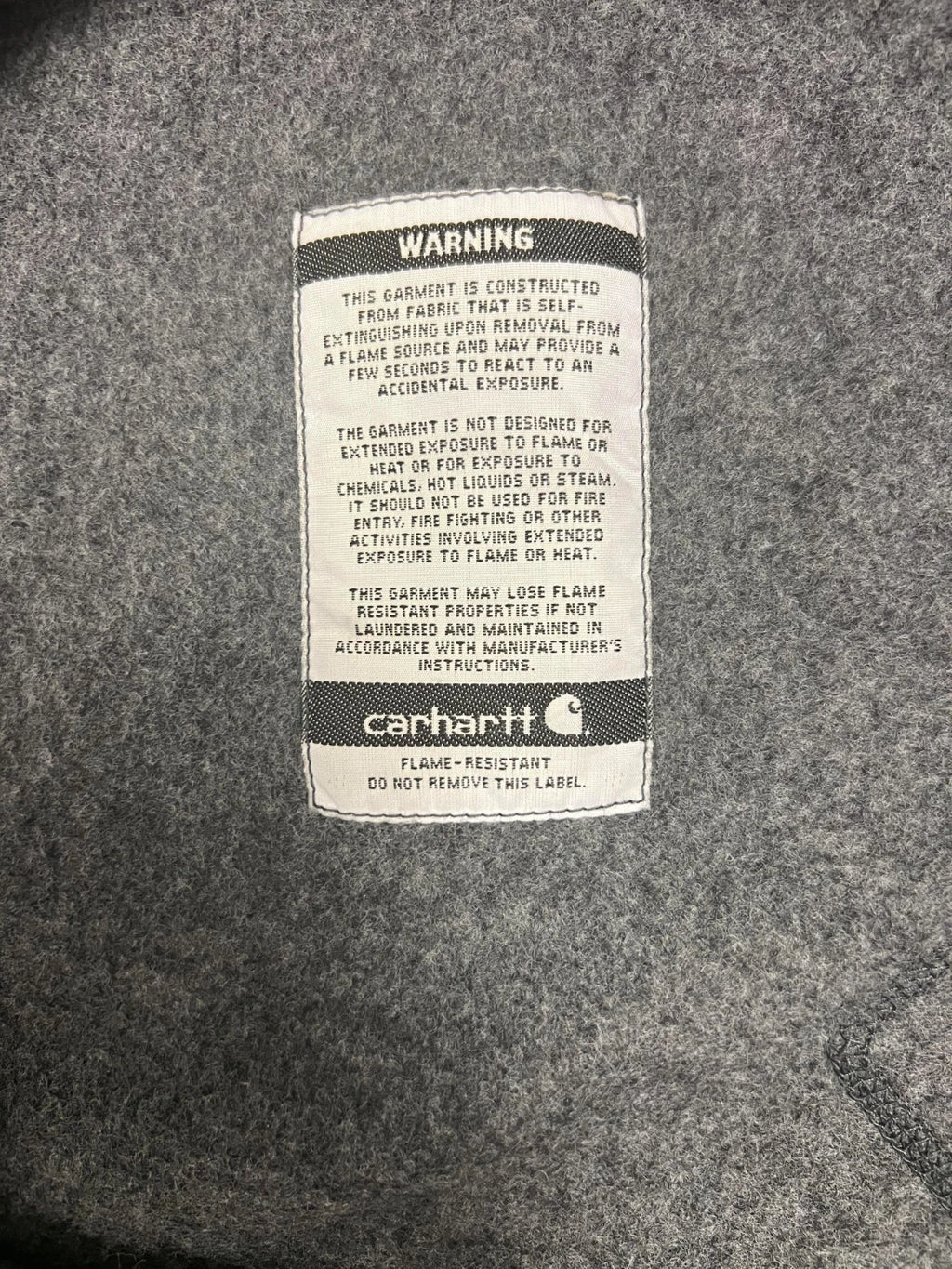 Carhartt FR Men's Carbon Heather Sweatshirt Midweight Hooded Pullover (S43)