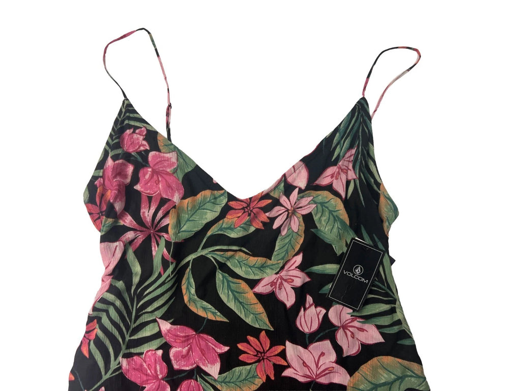 Volcom Women's Multi Color Dress - Boss Beach Lightweight Soft (S02)