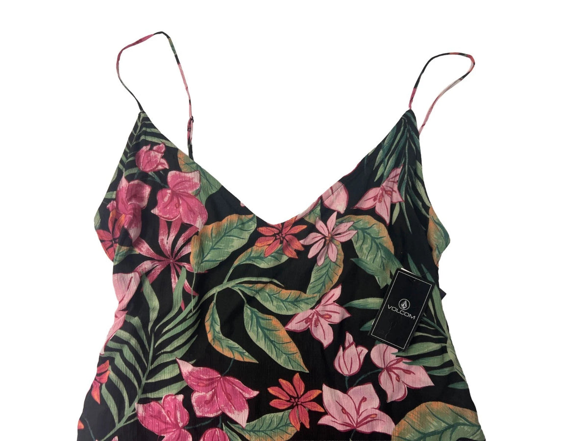 Volcom Women's Multi Color Dress - Boss Beach Lightweight Soft (S02)