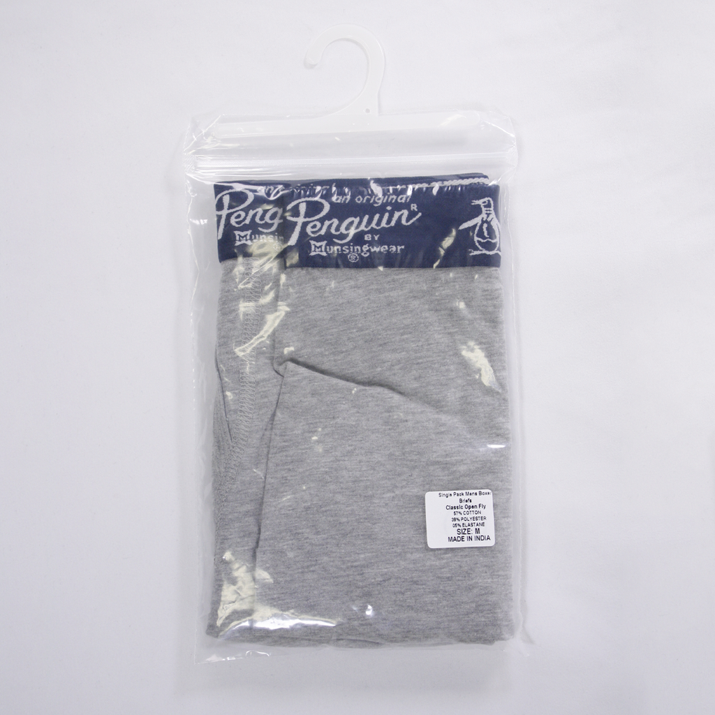 Original Penguin Men's Grey Open Fly Boxer Brief (S01A)