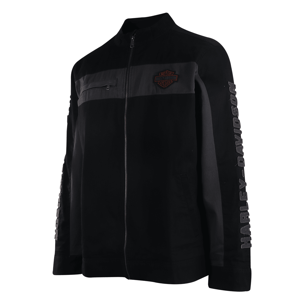 HD Branded Men's Jacket Copper Block Canvas Semi Mock Neck (S03)