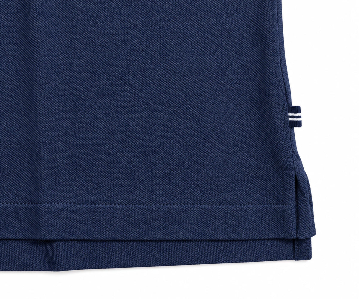Nautica Men's Navy Blue T-Shirt - Solid Deck Polo Tee S/S (S23)