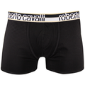 Roberto Cavalli Men's Single Pack Black Stretch Boxer Briefs