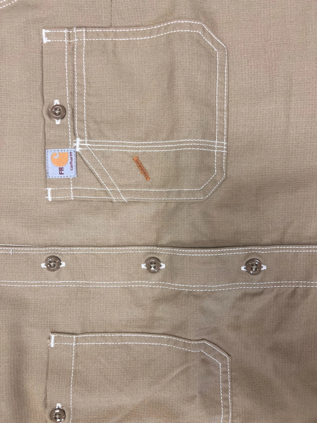 Carhartt FR Women's Dark Khaki Shirt Flame Resistant Long Sleeve Lightweight