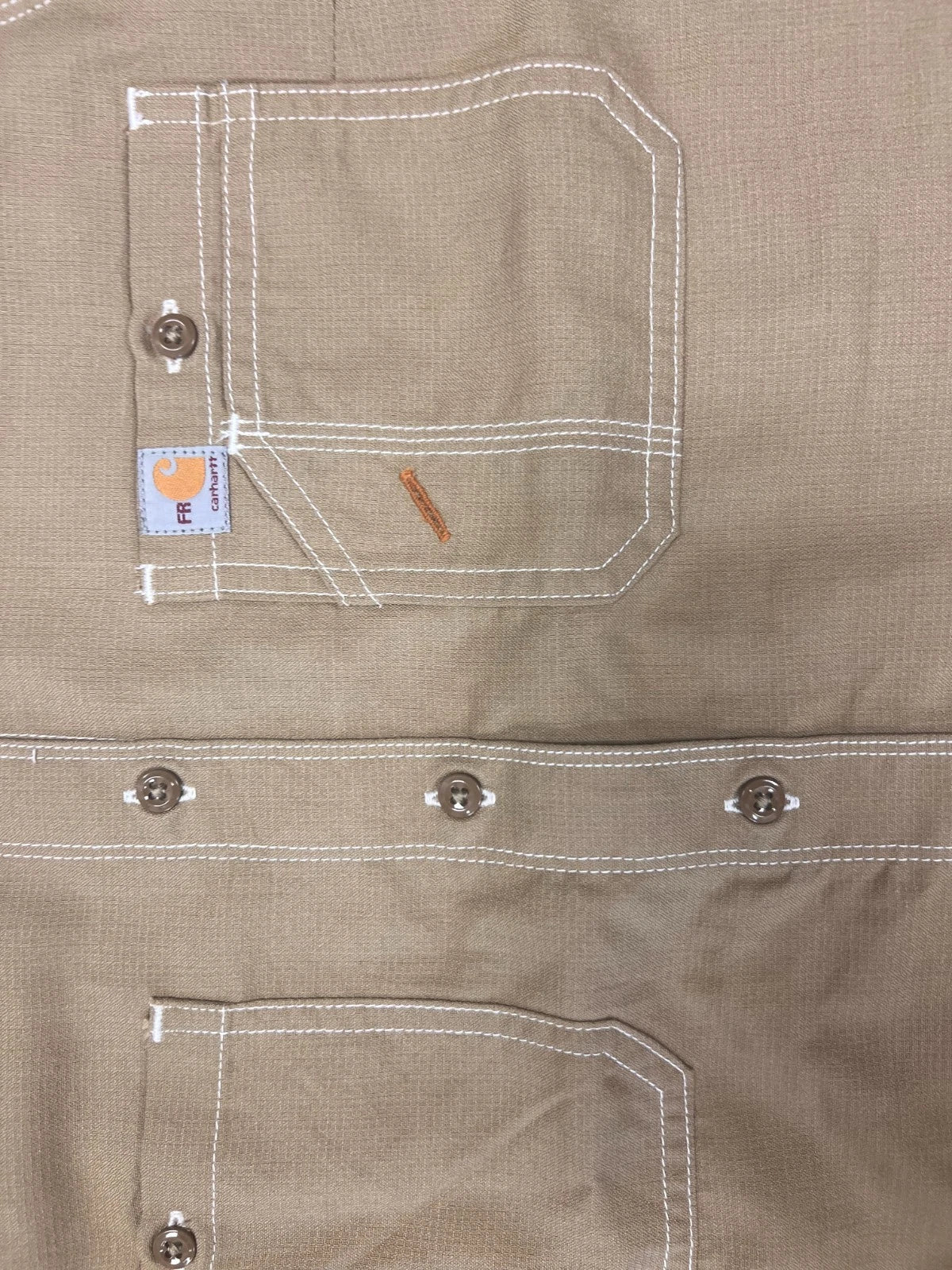 Carhartt FR Women's Dark Khaki Shirt Flame Resistant Long Sleeve Lightweight