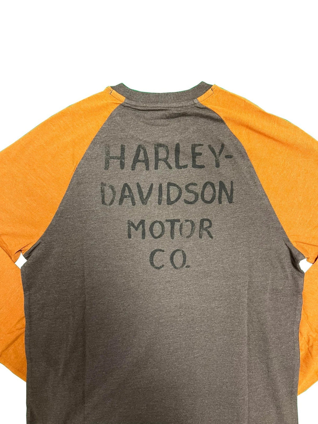 HD Branded  Men's T-Shirt Charcoal and Rust Raglan Eagle Tee (S106)