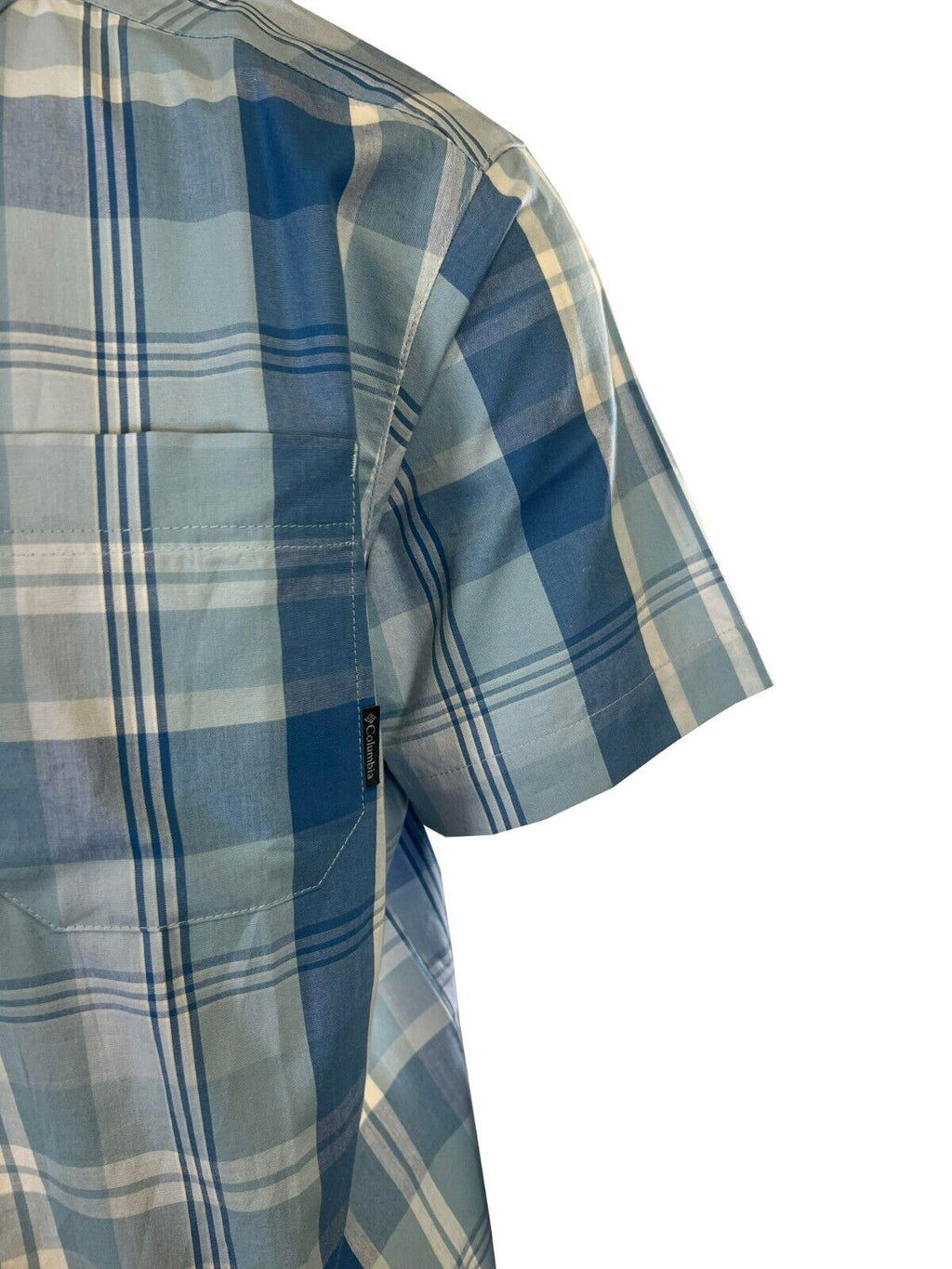 Columbia Men's Ripple Blue Multi Plaid Rapid Rivers II Short Sleeve Shirt (429)