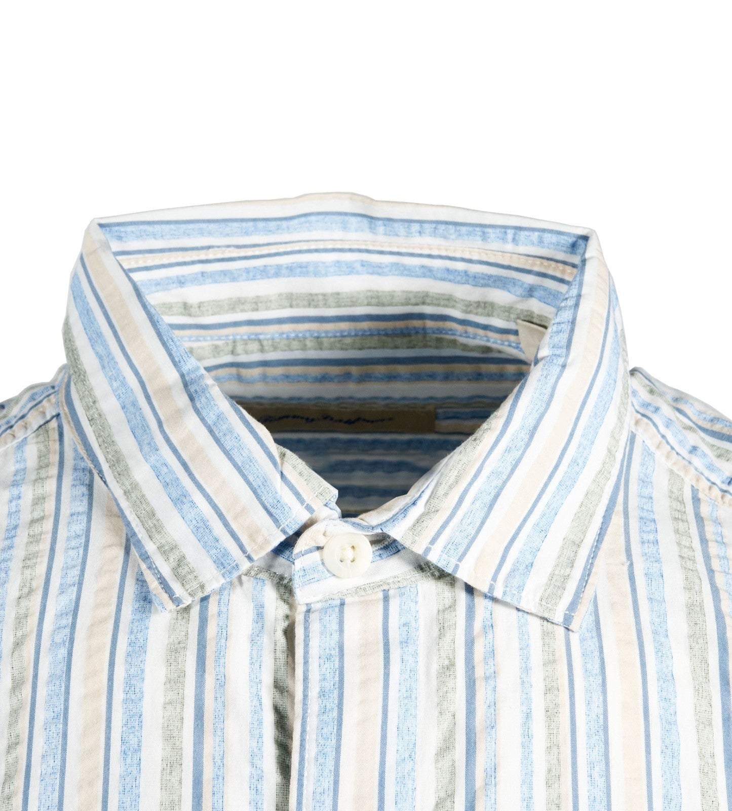 Tommy Bahama Men's Cabo Blue Shirt Lagoon Drive Stripe Pocket S/S (S16)