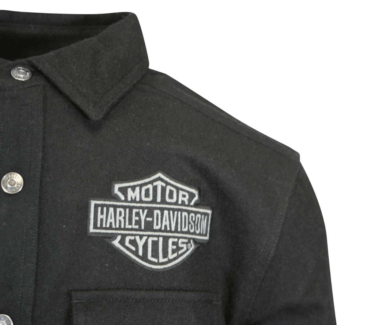 HD Branded Men's Shirt Black Beauty Shadow Long Sleeve Woven (S61)