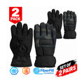 Snotek Junior's Green Camo Black Gloves - ST372 Winter Glove 2 Pack (S12)
