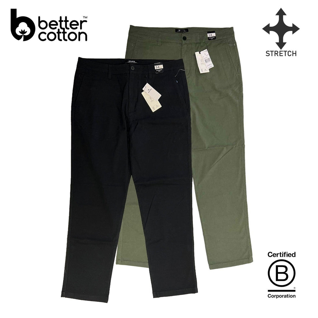 Rip Curl Men's Black - Dark Olive Pant Classic Surf Chino Stretch (S01), (S02)