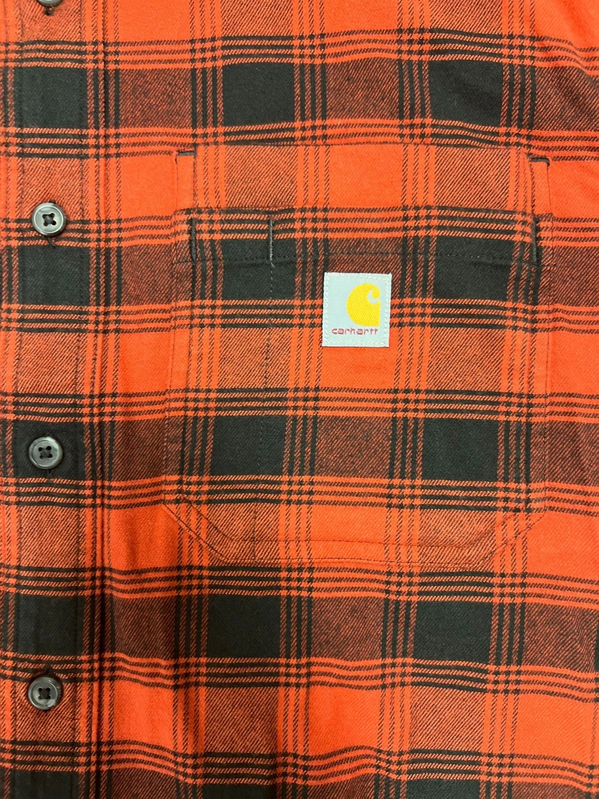 Carhartt Men's Bordeaux Heather Plaid Shirt Mid Weight Flannel L/S (358)