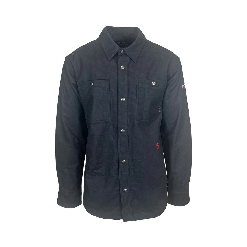 Ariat FR Men's Black Shirt Ripstop Softshell Flame Resistant Long Sleeve (S55)