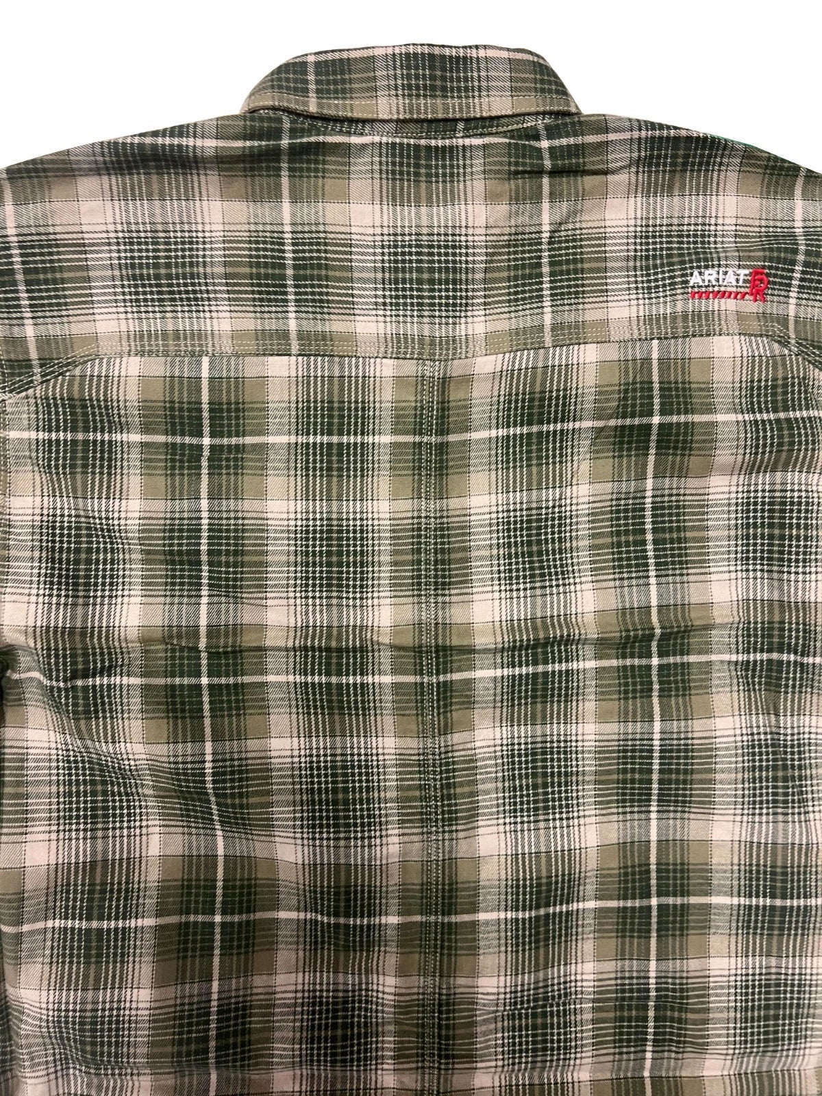 Ariat FR Men's Green Plaid Shirt Monument Jacket Long Sleeve (S59)