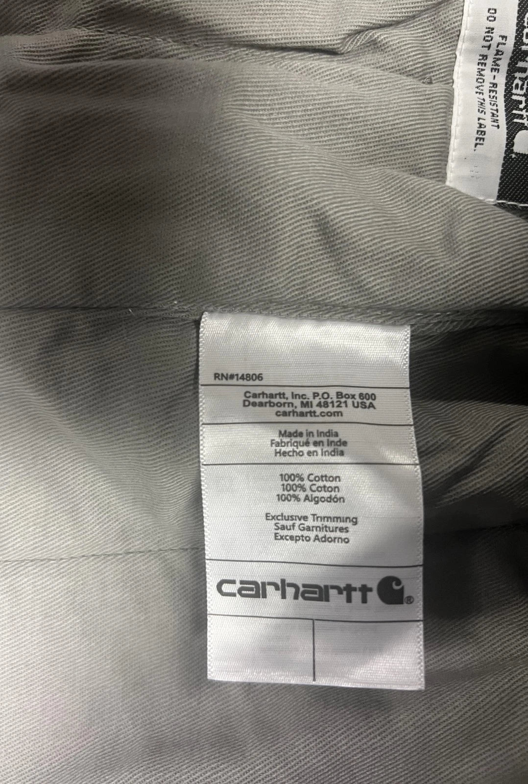Carhartt FR Navy Hood Insulated Quick Duck Thinsulate Flame Resistant CAT3 (S01)