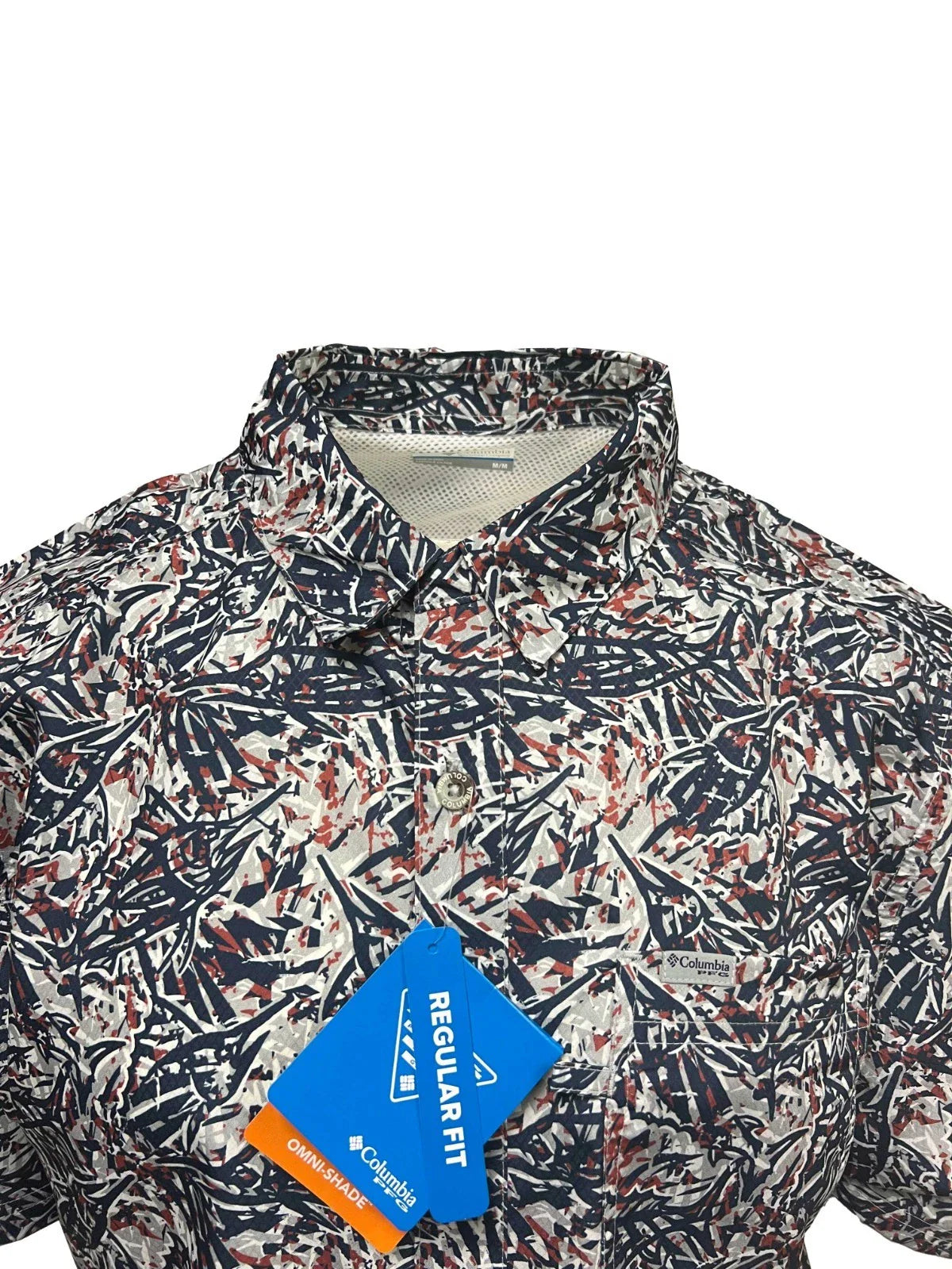 Columbia Men's Nocturnal / Marlin Palms Shirt PFG Super Slack Tide S/S (906)