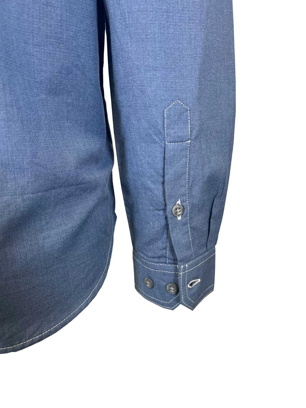 Carhartt FR Men's Steel Blue Shirt Flame Resistant Long Sleeve Lightweight (S03)