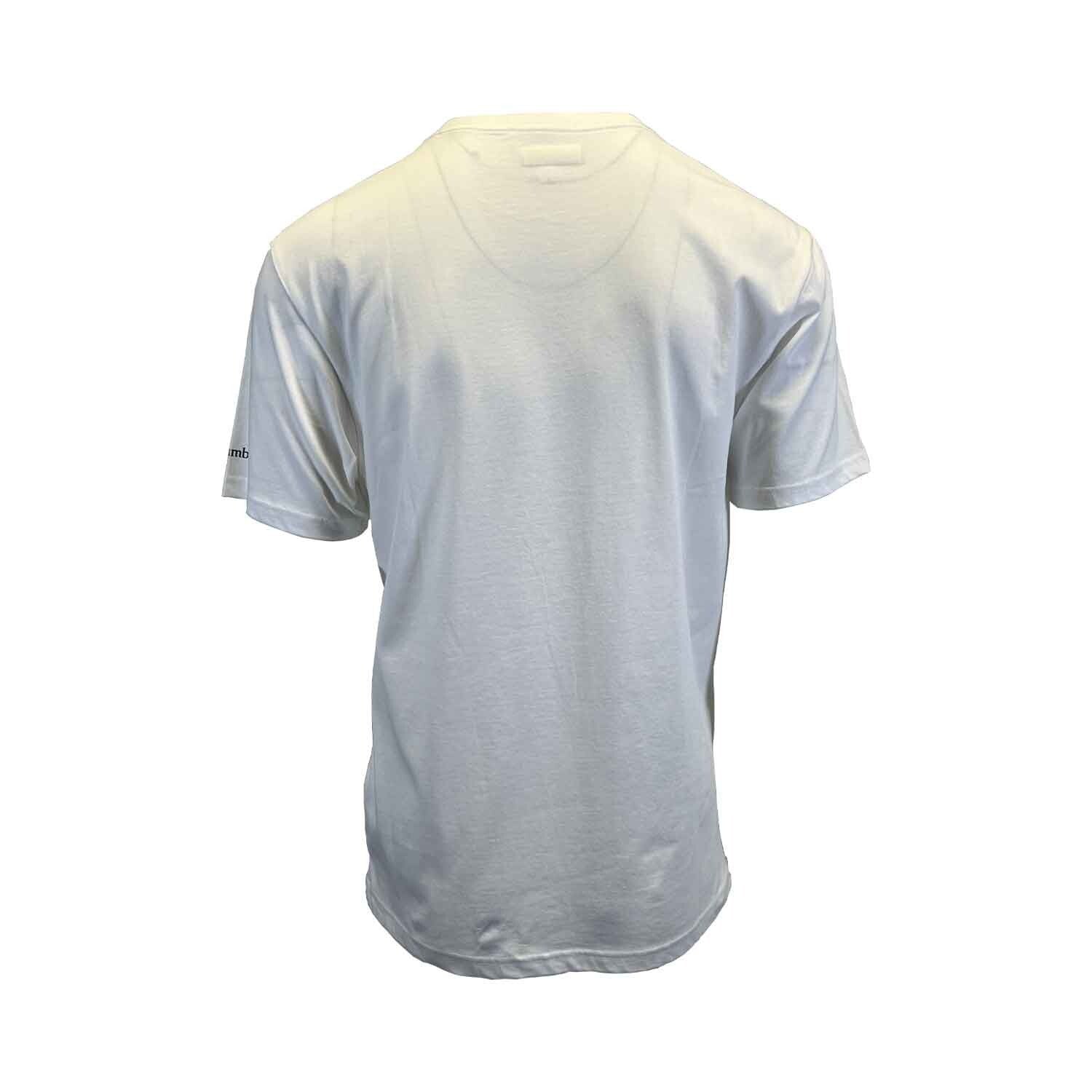 Columbia Men's White T-Shirt Path Lake II Graphic Circular Linescape S/S (S06)