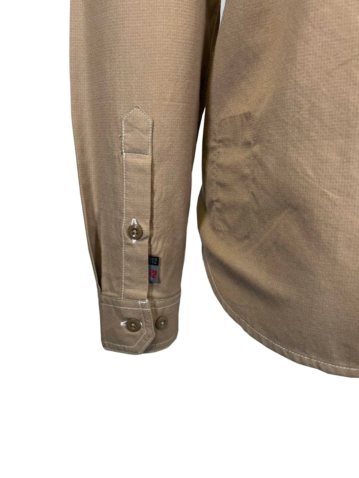 Carhartt FR Men's Dark Khaki Shirt Flame Resistant Long Sleeve Lightweight (S04