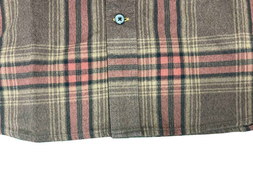 Carhartt Men's Mocha Shirt Heavy Weight Flannel Button-Down L/S (S355)