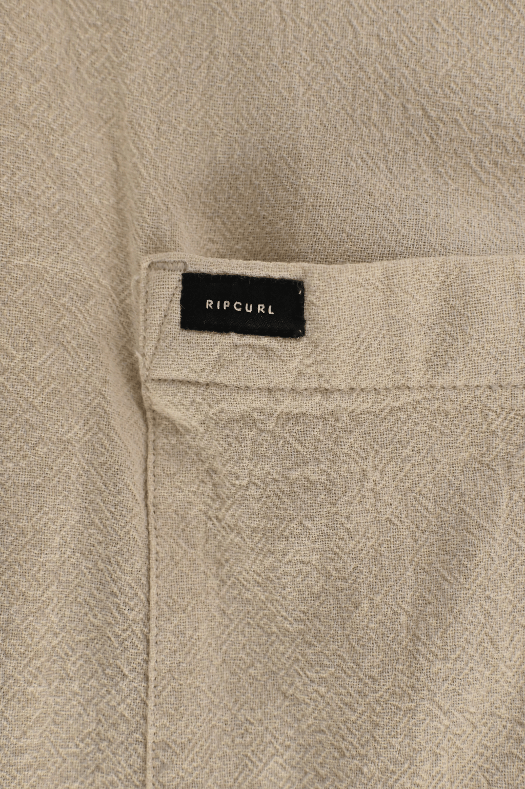 Rip Curl Men's Shirt Bone Linen Short Sleeve Woven (S12)