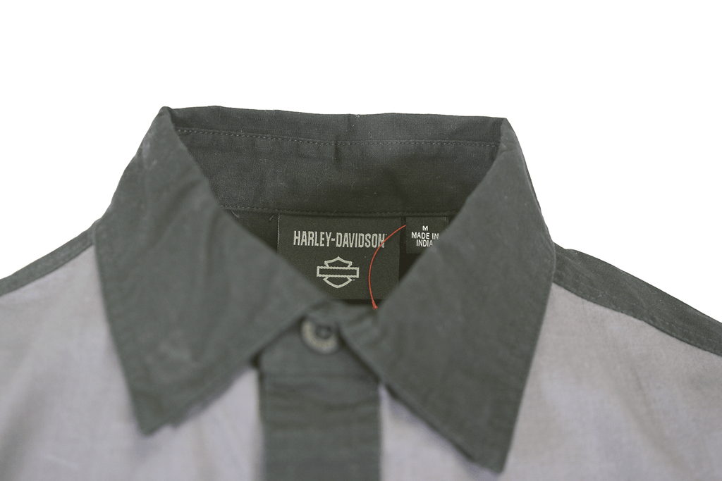 HD Branded Men's Shirt Blackened Pearl Colorblocked Bar & Shield S/S (S56)
